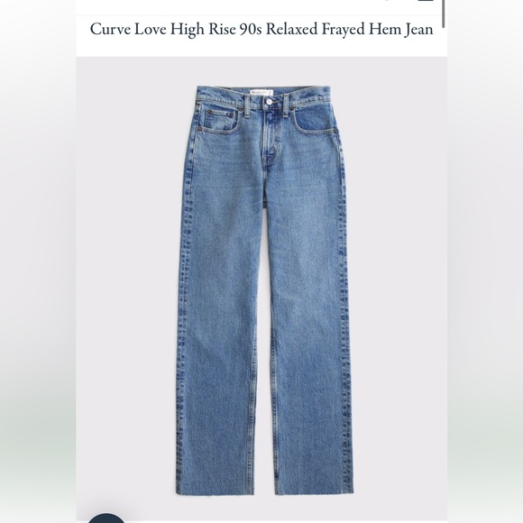 Abercrombie 90s Relaxed High-Rise Jeans - Curve Love - Picture 5 of 8